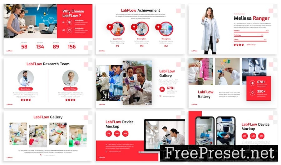 Labflow - Laboratory Google Slide Template YAQ5BD6