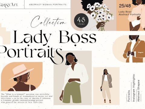 Lady Boss Woman Abstract Portraits 6452464