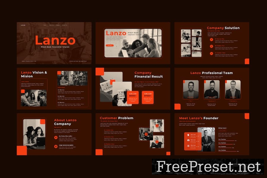 Lanzo - Google Slide Pitch Deck AJK3R9V