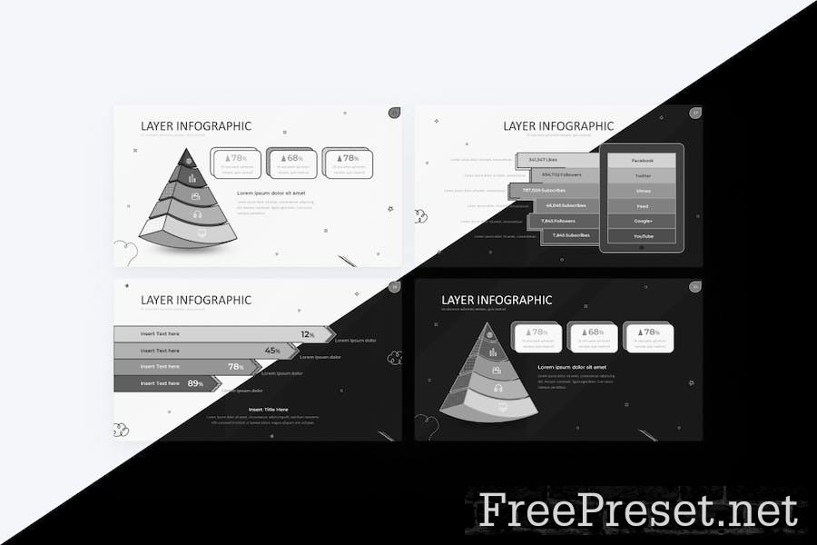 Layer Infographic Doodle Google Slides Template YHRAL8R