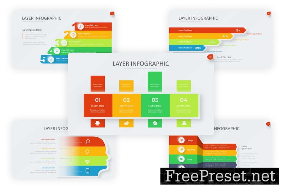 Layer Infographic Neumorph Google Slides Template DBHNAKM