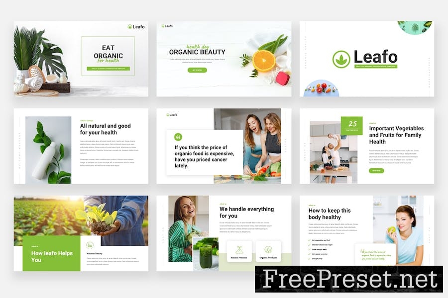 Leafo - Health & Organic Keynote Template M4FHWGS