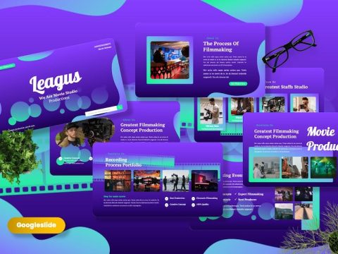 Leagus - Movie Production Googleslide Template PCGFSN5