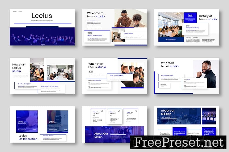 Lecius - Business Google Slide Template JH22922