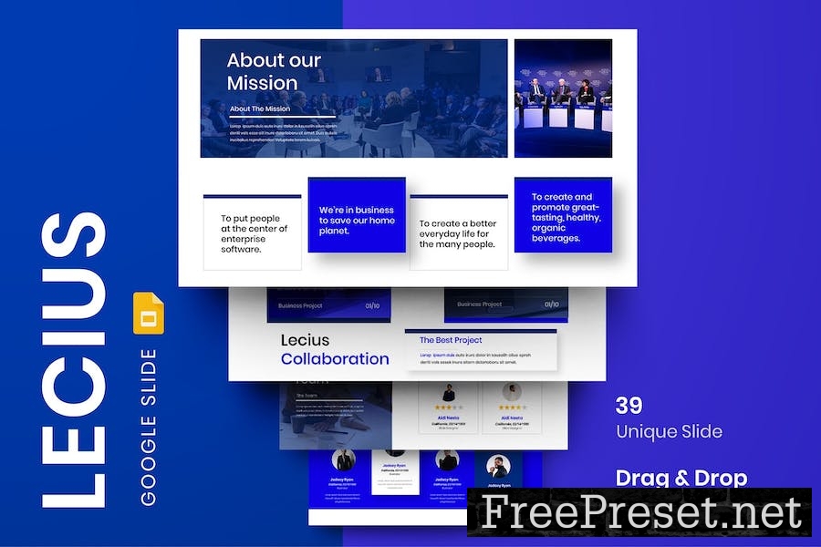 Lecius - Business Google Slide Template JH22922