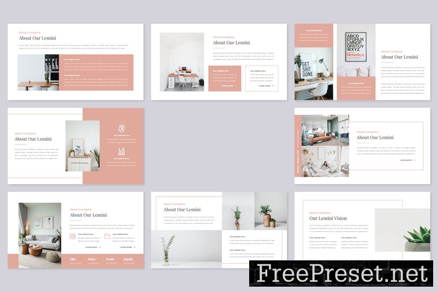 Lemini - Minimal Google Slides Template 3K6NPK8