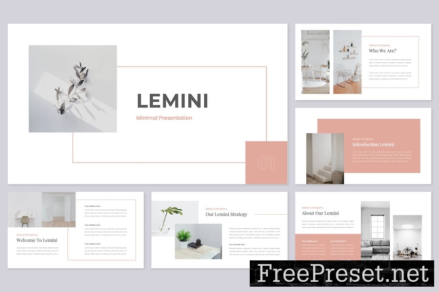 Lemini - Minimal Google Slides Template 3K6NPK8