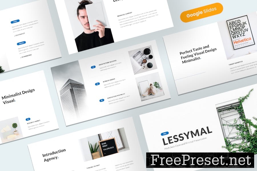 Lessymal - Minimalist Business Google Slides 3J9C9DH