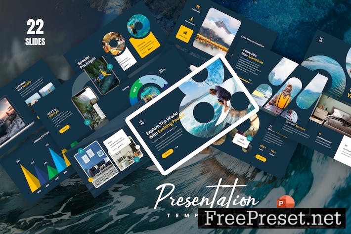 Lifey Travel PowerPoint Presentation Template JQXYM2R