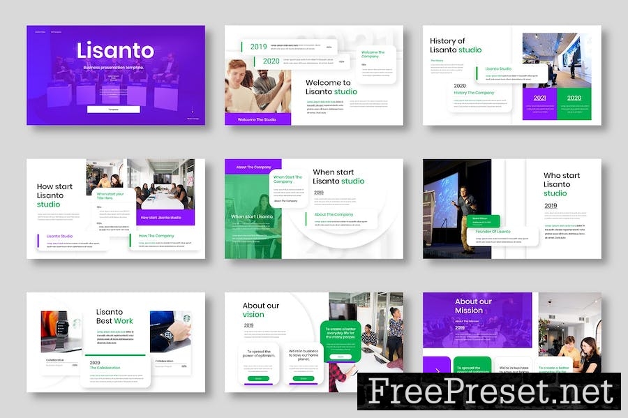 Lisanto - Business Google Slide Template ENQY4CF