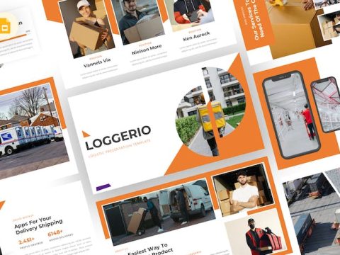 Loggerio - Logistic Google Slides Template FQ6H6EC