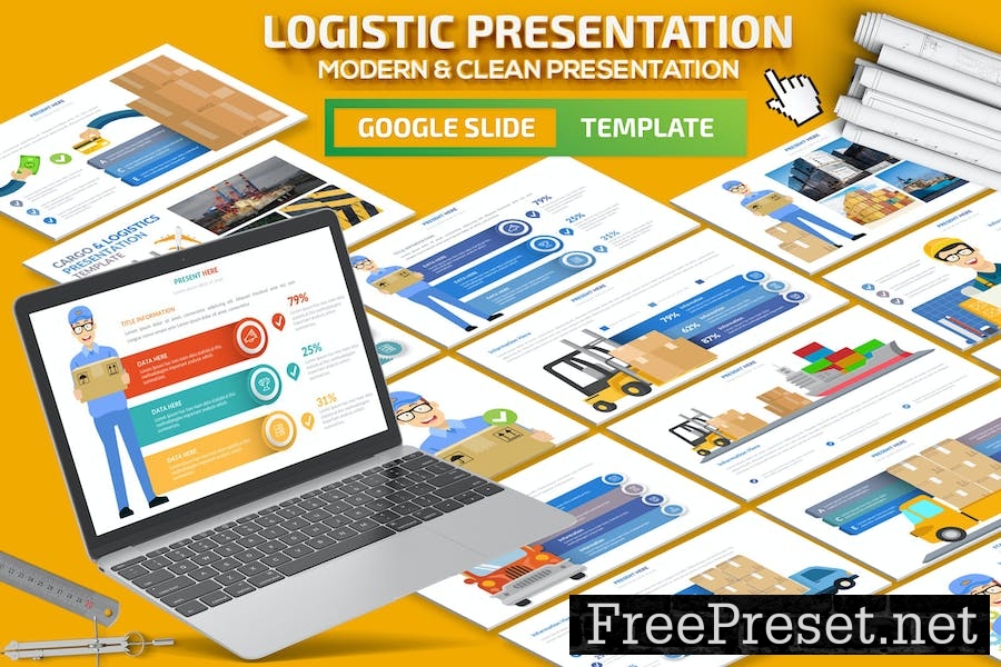 Logistic Infographic Google Slides ZJGXMKQ