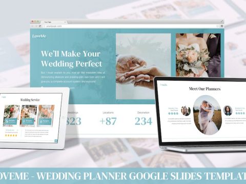 Loveme - Wedding Planner Google Slide Template S75QH5R