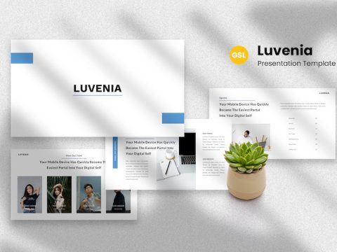 Luvenia - App Developer Google Slides Template 88K4C4W