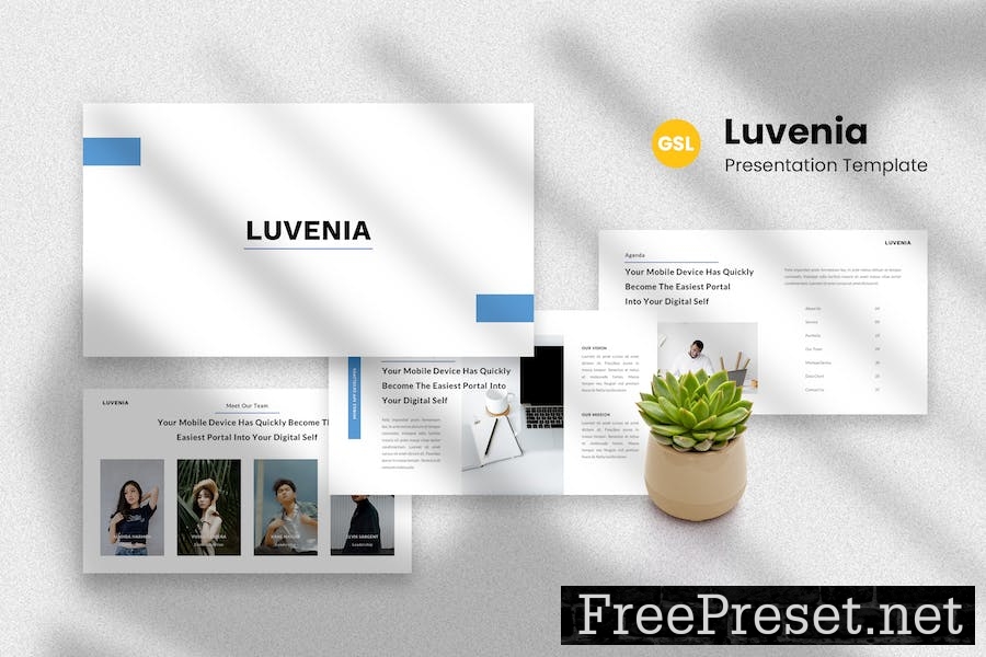 Luvenia - App Developer Google Slides Template 88K4C4W