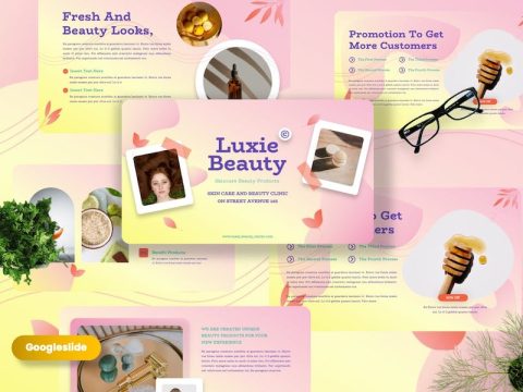 Luxie - Beauty Product Googleslide Template GKNRQWN