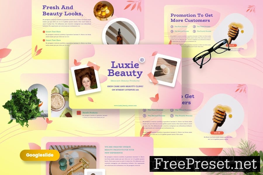 Luxie - Beauty Product Googleslide Template GKNRQWN