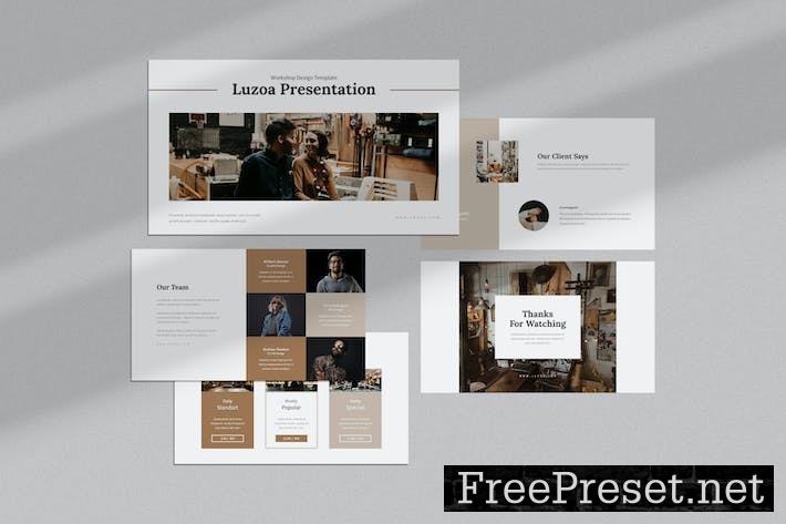 Luzoa : Workshop Business Google Slides Template WQ4U3R2