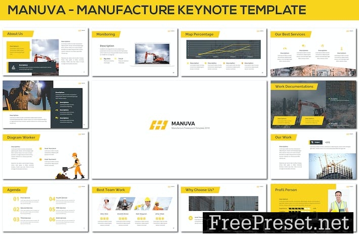 Manuva - Manufacture Keynote Template