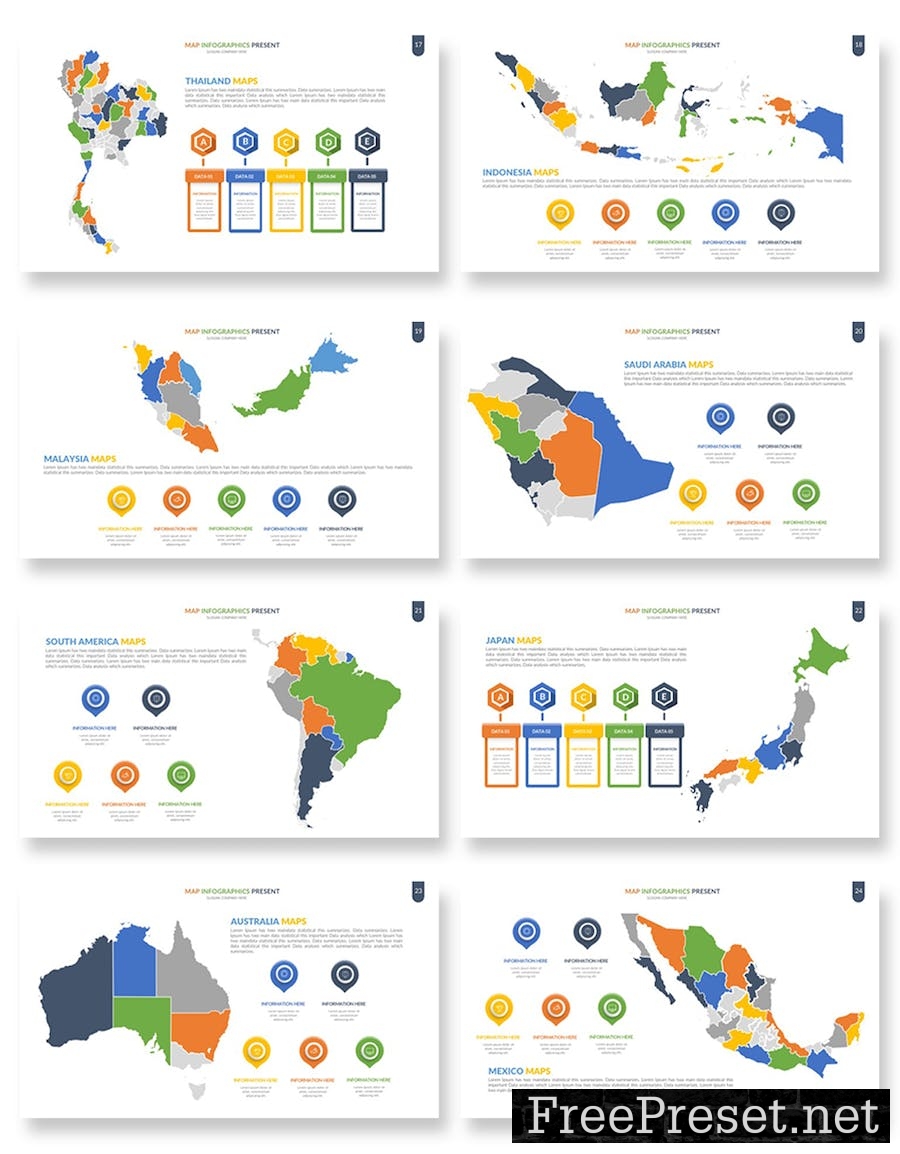 Maps Infographic Google Slides Template MFV66PJ