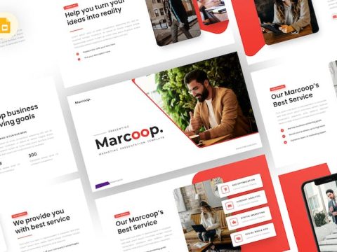 Marcoop - Marketing Google Slides Template 33F54BK