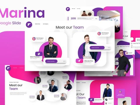 Marina - Business Google Slide Template WW6N632