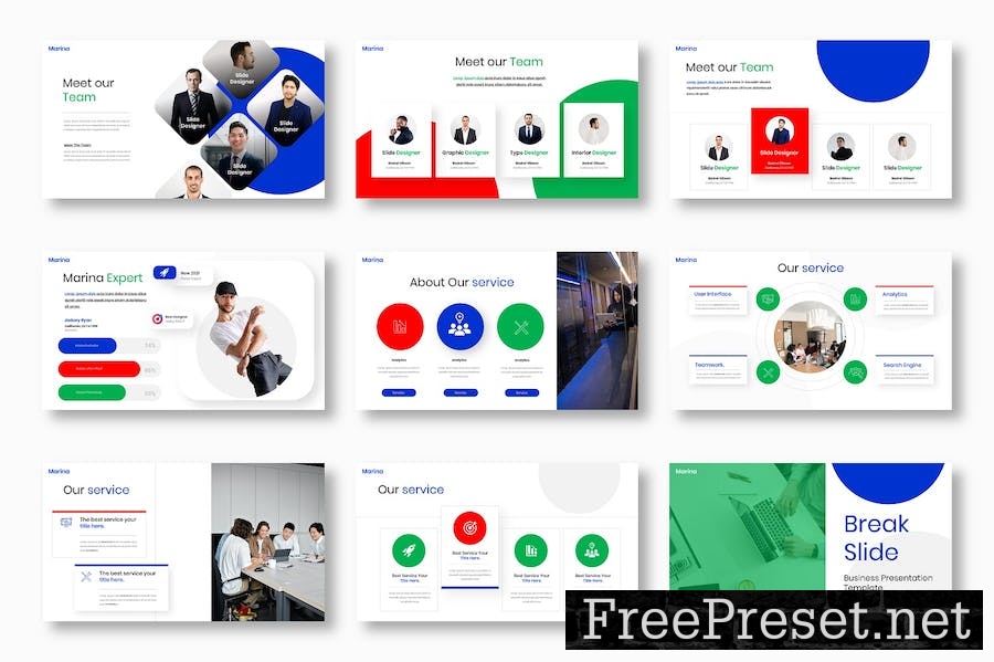 Marina – Business Keynote Template 9RPX9GD