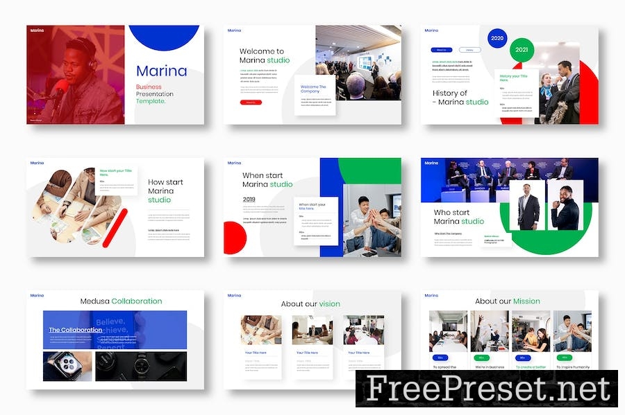 Marina – Business Keynote Template 9RPX9GD