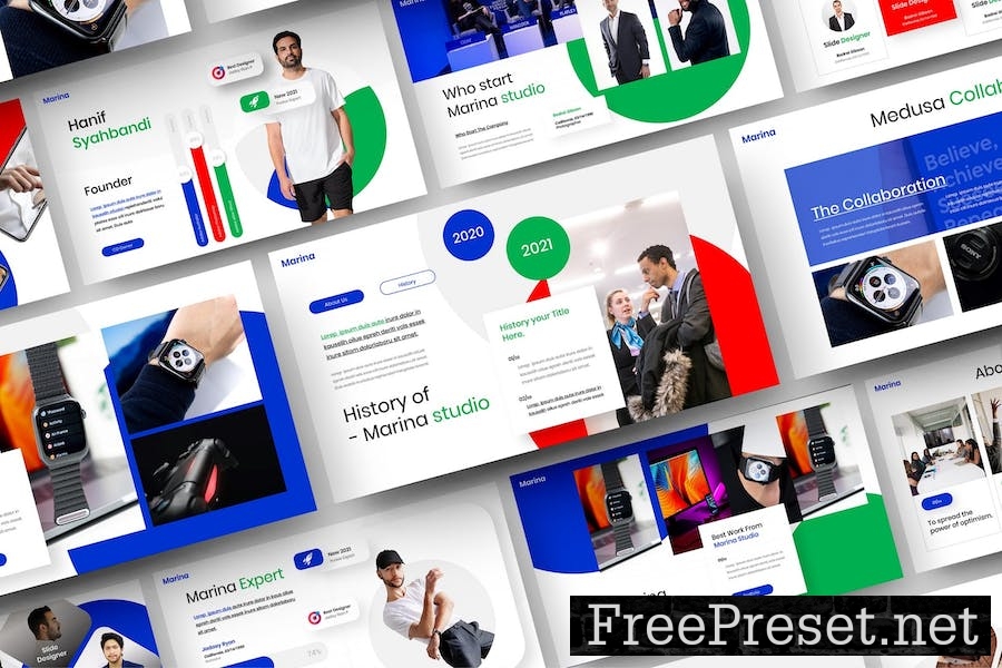 Marina – Business Keynote Template 9RPX9GD