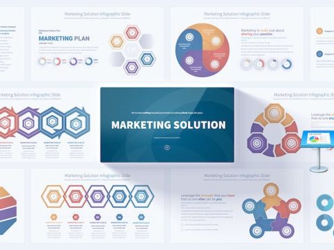 Marketing Solution - Keynote Infographics Slides 4CMKVVW