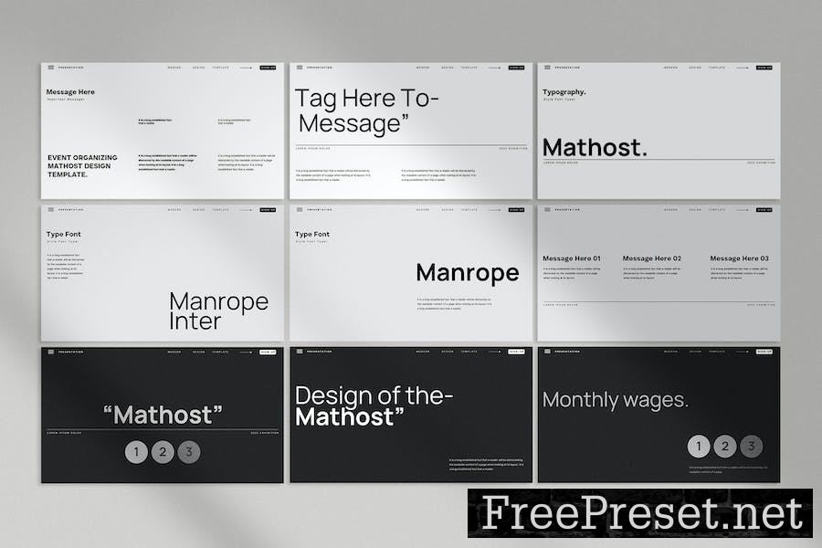 Mathost - Brand Guideline Keynote Template VWHNVTF