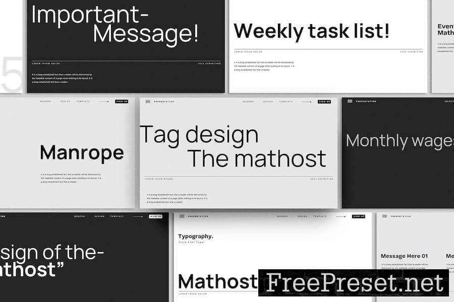 Mathost - Brand Guideline Keynote Template VWHNVTF