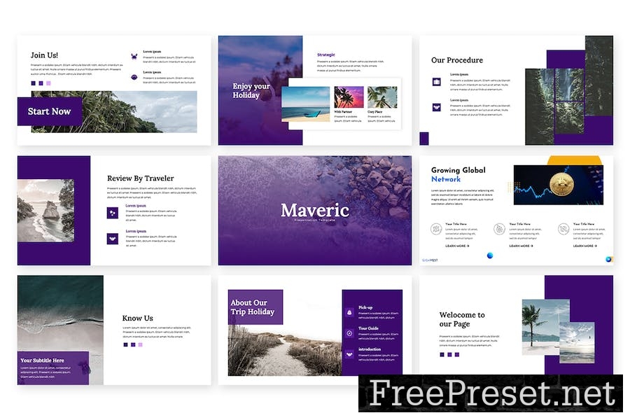 Maveric - Google Slides Template 2GRPLT6