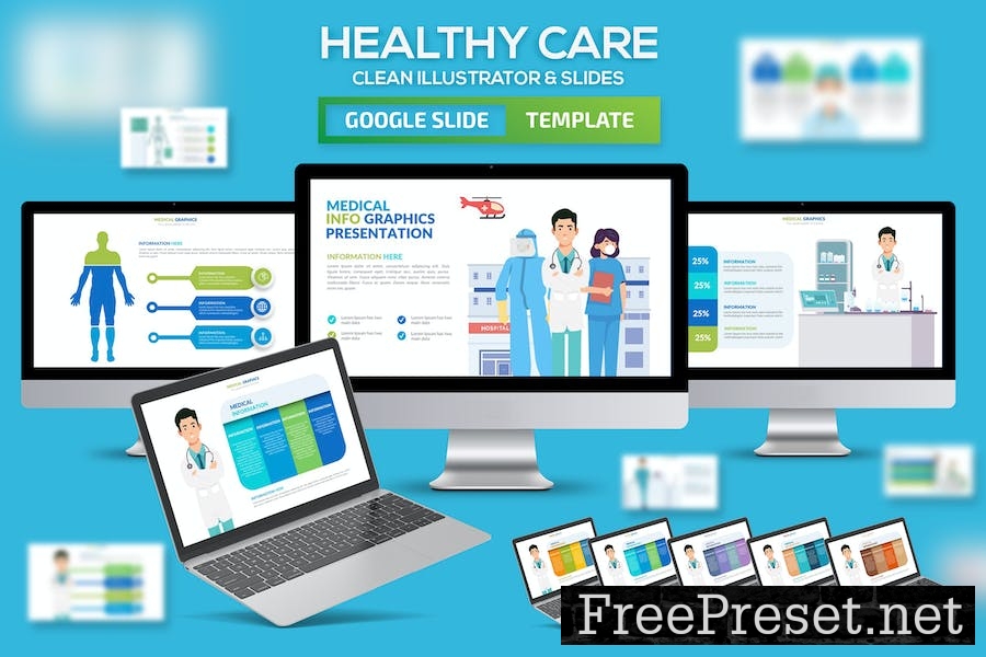 Medical Google Slides Infographic Presentation KPNH8D3