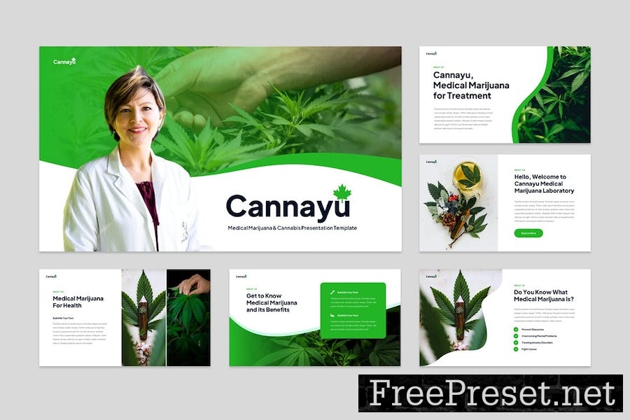 Medical Marijuana & Cannabis Google Slides NVRG8QC