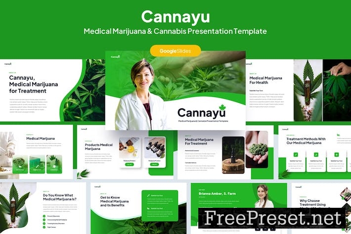 Medical Marijuana & Cannabis Google Slides NVRG8QC