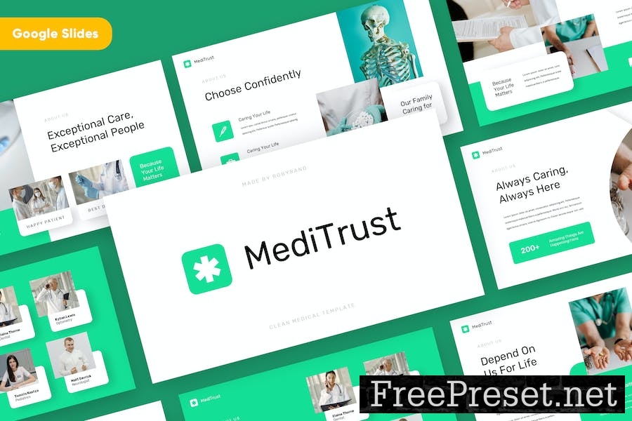 MEDITRUST - Medical Google Slides R3TY56Z