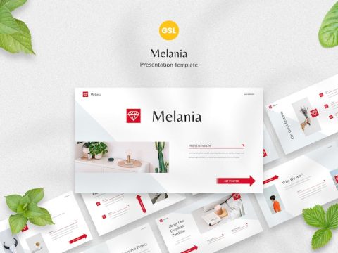 Melania - Minimal Google Slides Template PWTSKJR