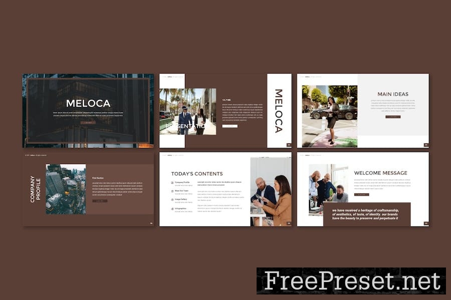 Meloca - Business Google Slides 8A8Z8UH