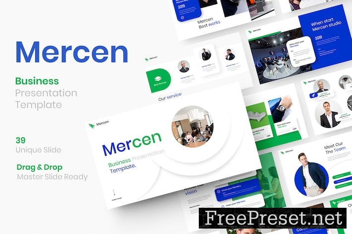 Mercen – Business PowerPoint Template S35AR4J