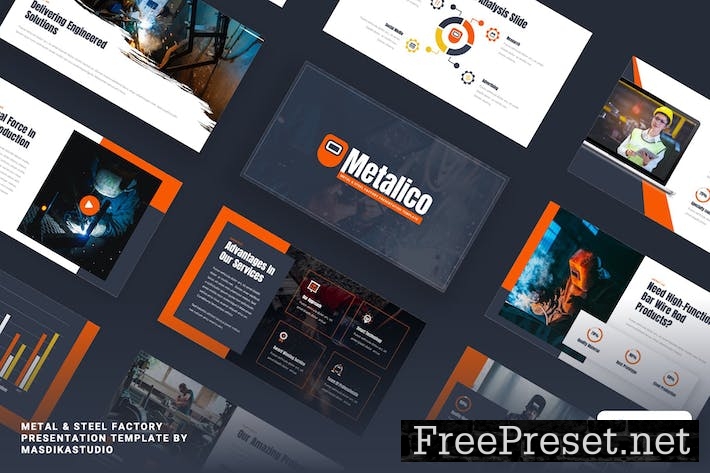 METALICO - Metal & Steel Factory Keynote Template WJYJDD8