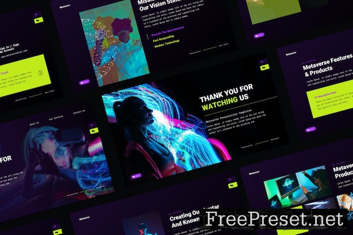 Metaverse Google Slides Presentation Template F52488S