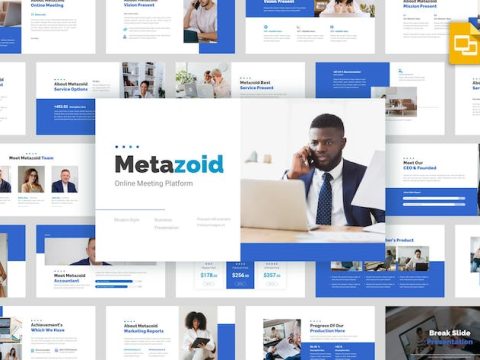 Metazoid - Online Meeting Google Slides Template JCNL9FX