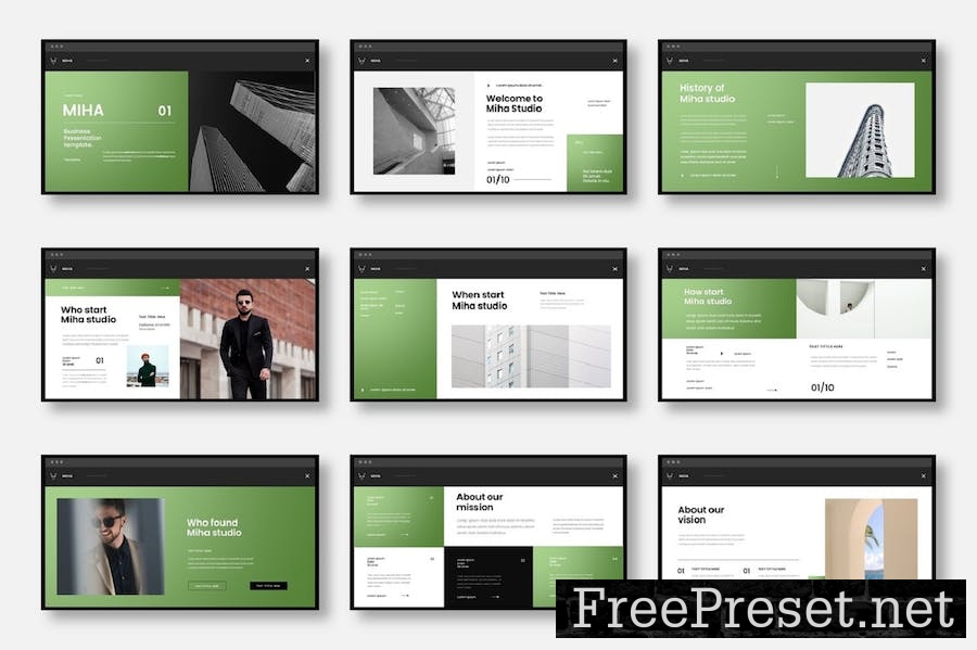 Miha - Business Google Slide Template WYCR9M3