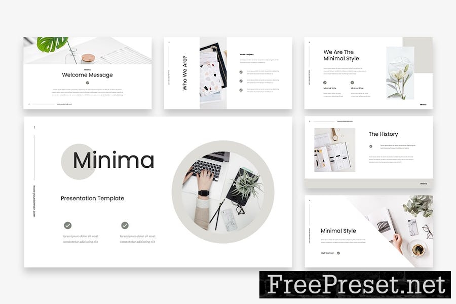 Minima - Minimalism Google Slides Template