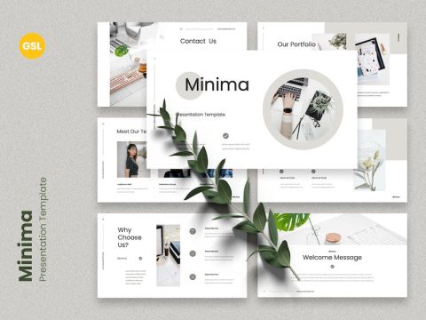 Minima - Minimalism Google Slides Template