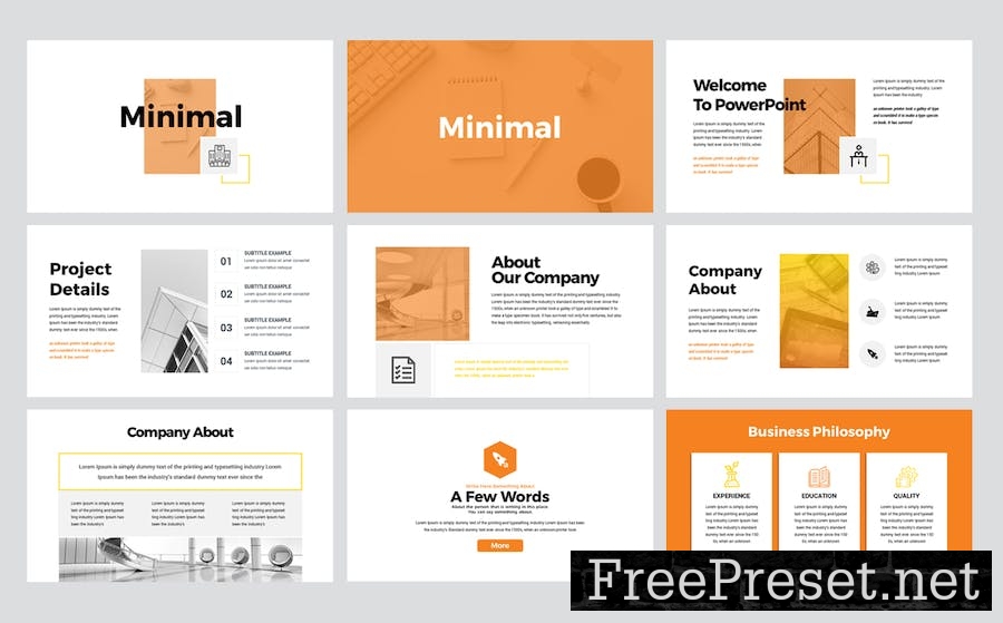 Minimal Clean Google Slides Presentation Template ZZ6QBGB