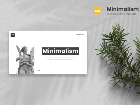 Minimalism - Minimal Google Slides Template SKDM46R