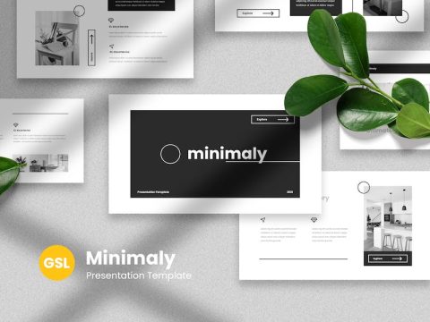 Minimaly - Black & White Google Slides Template G42WDG8