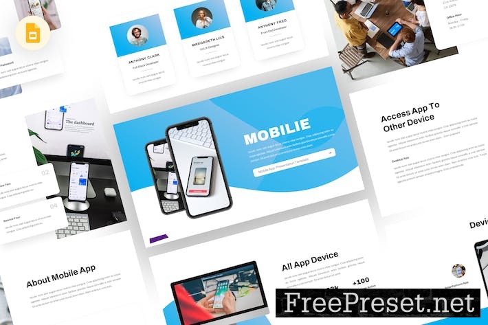 Mobile - App Google Slides Template UNLS6GX